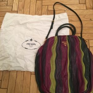 Prada waves convertible bag.